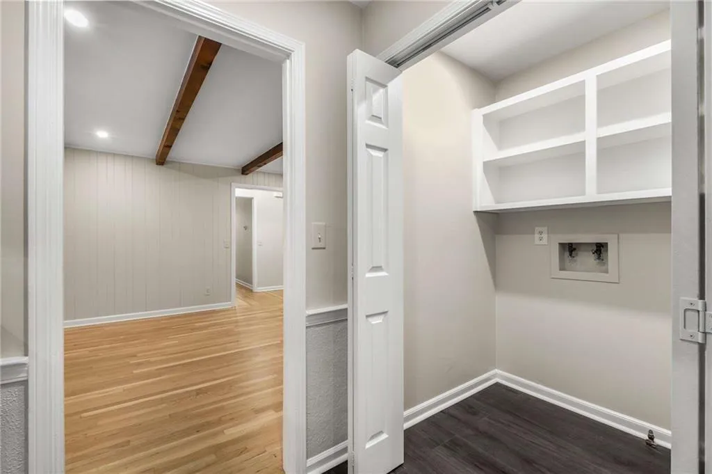 Laundry Closet in Kitchen