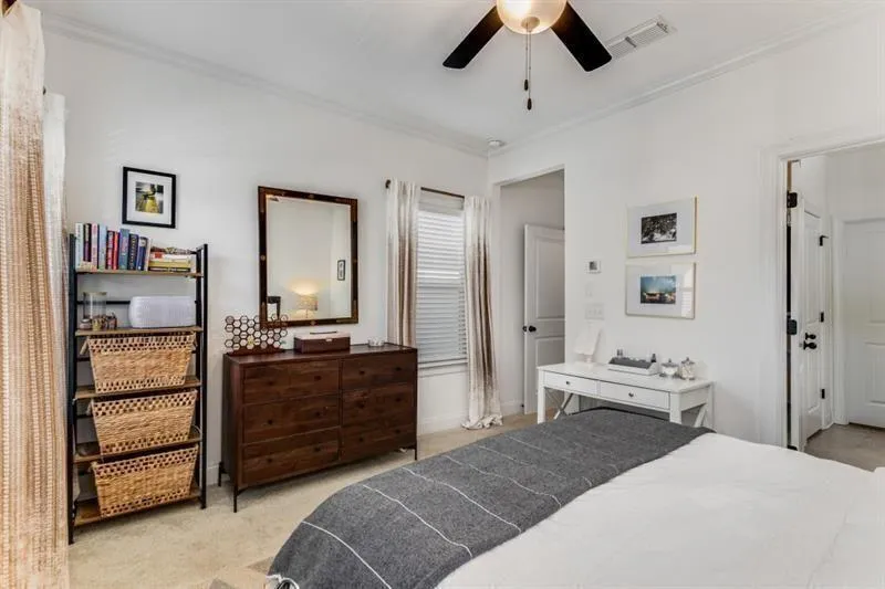 Another angle of the primary bedroom. Since this t