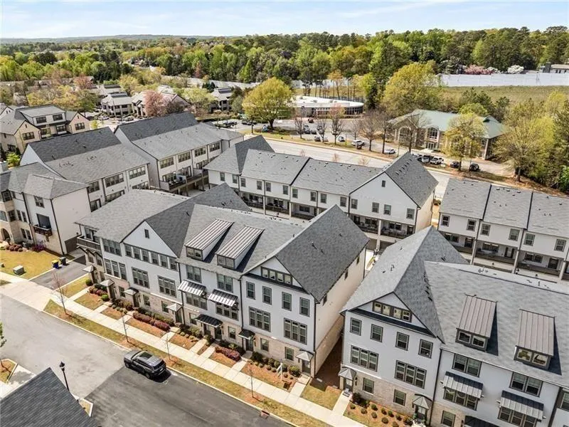 Aerial view of the immaculate community.