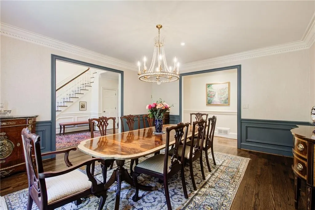 Dining space with wainscoting, Dining space with wainscoting,