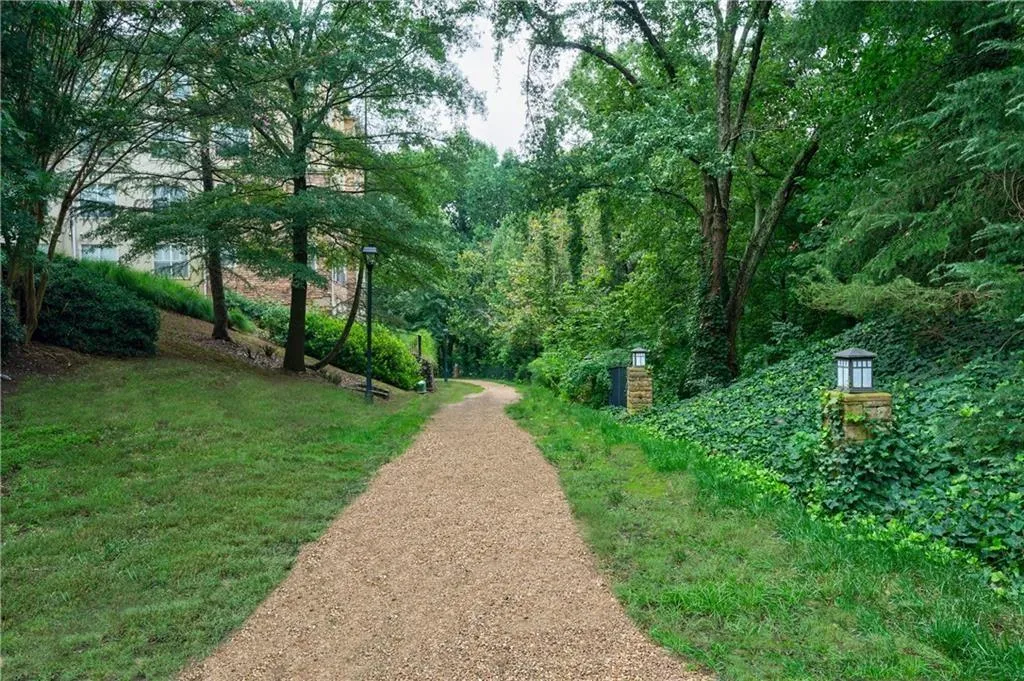 View of community with a walking path