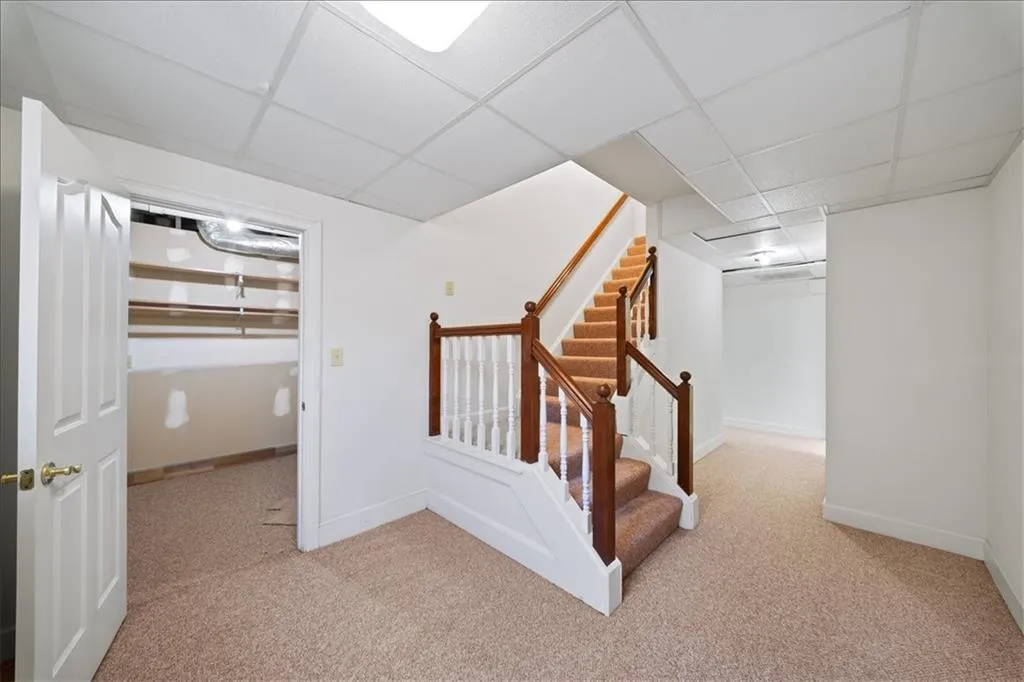 Stairs into basement