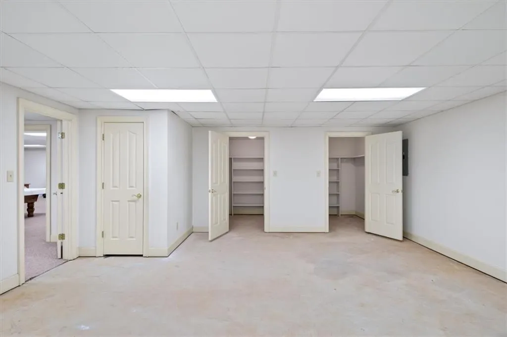 Partially finished storage room