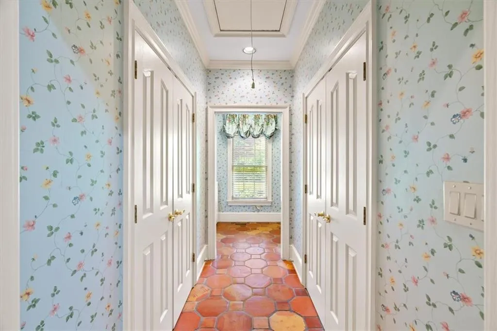 Double pantry entry into laundry room