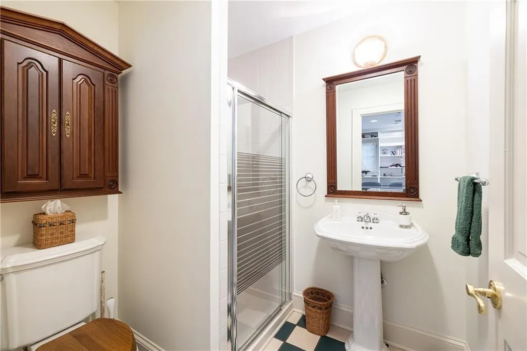 Full bath in the detached guest house