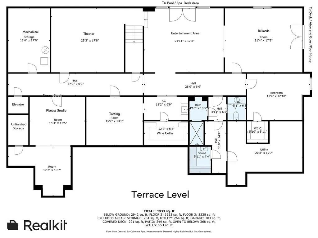 Terrace Level layout Terrace Level layout
