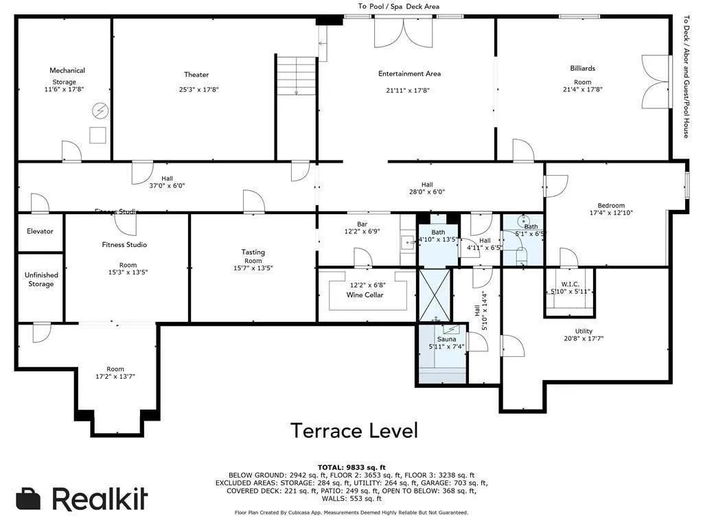 Terrace Level layout