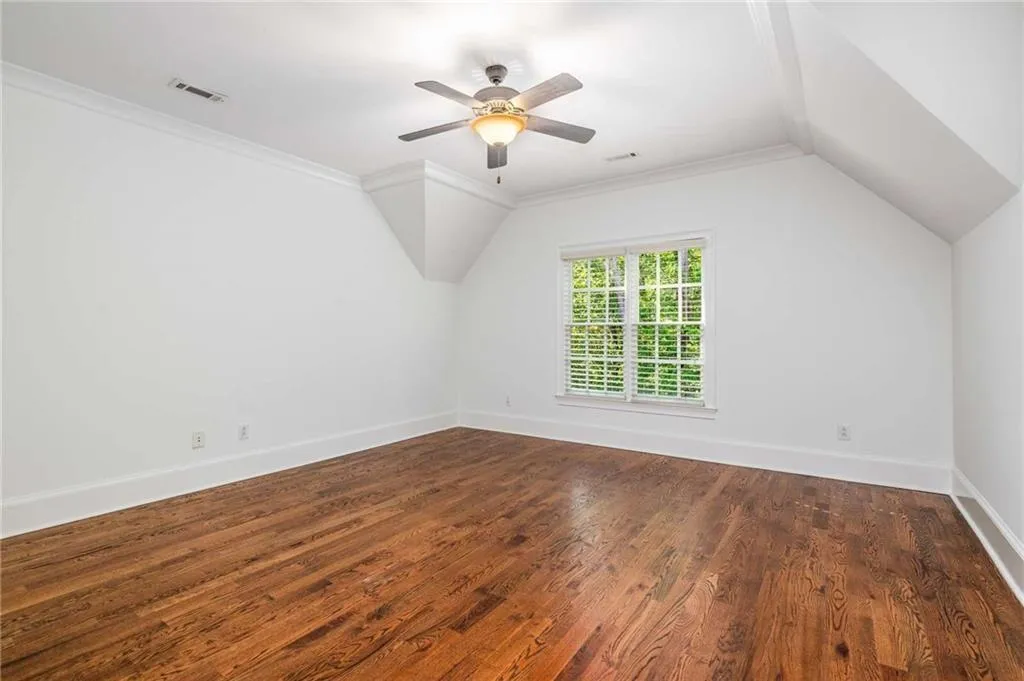 Front facing Bedroom #4 with ensuite bath and walk-in closet