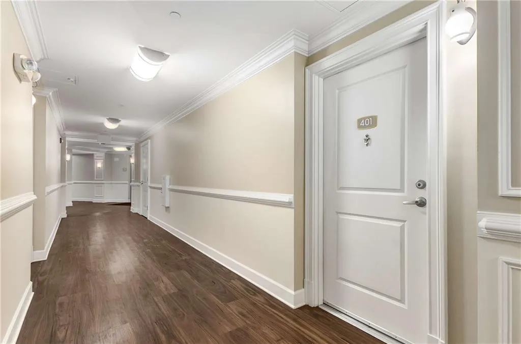 Gleaming hallways are always spotlessly clean.