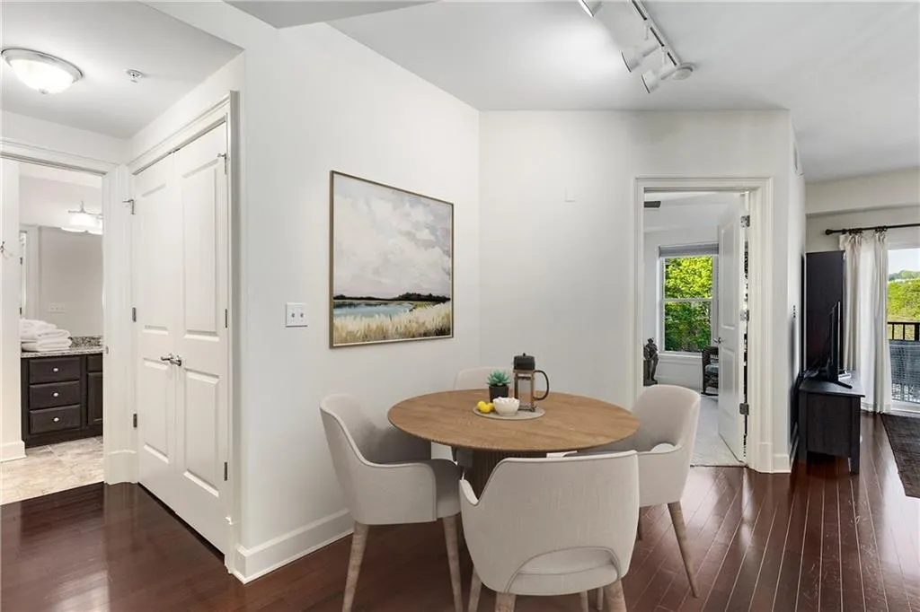 Virtual staging. A perfect place for your dining table.