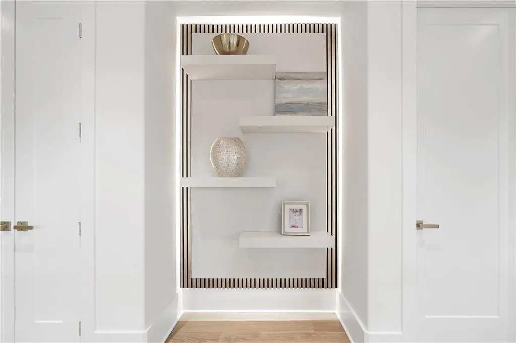 Detailed view of wood finished floors