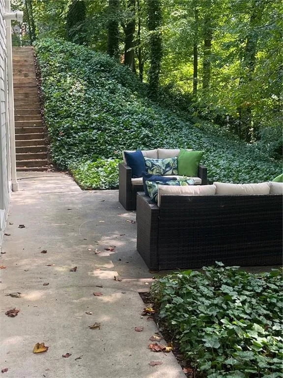 View of patio featuring an outdoor living space