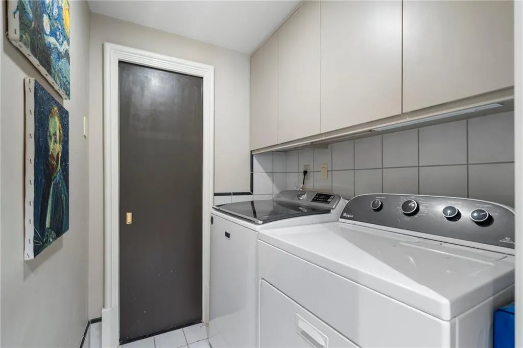 Downstairs laundry room.