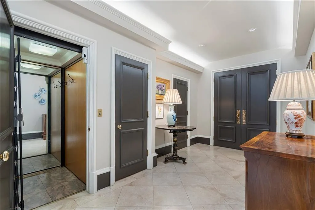 Elevator to all 4 floors including the attic with a cedar closet.
