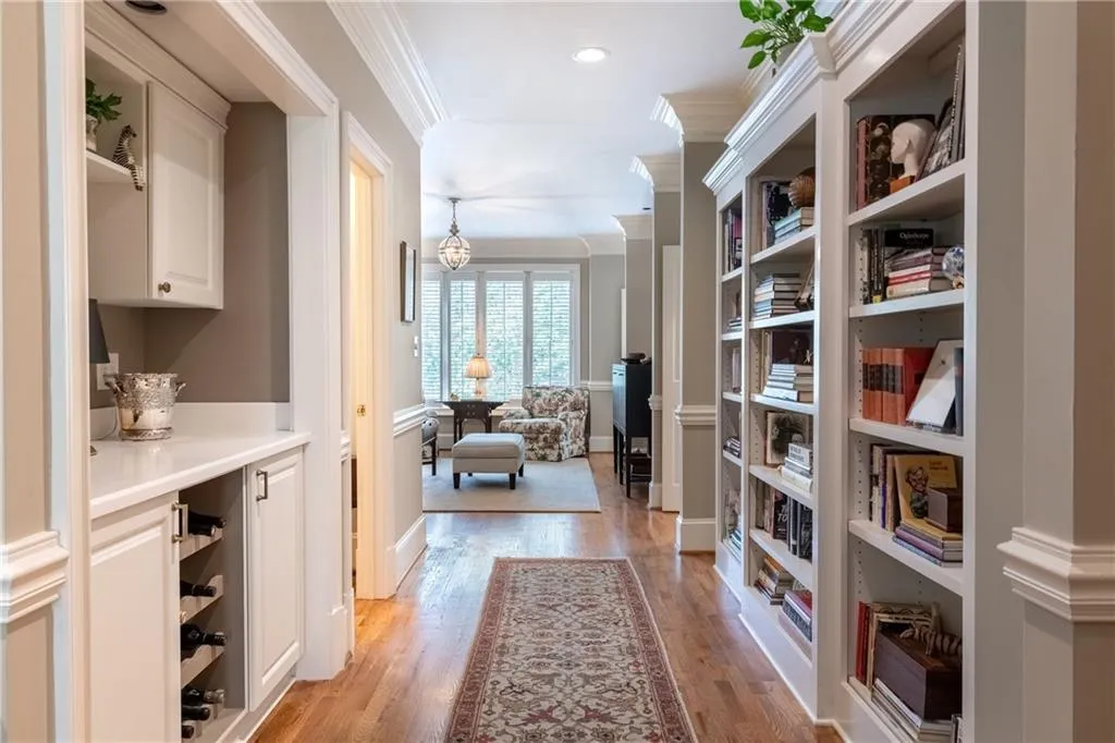Entrance from entrance hall to family room