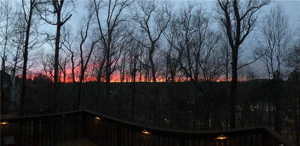 Sunset toward East Cobb County