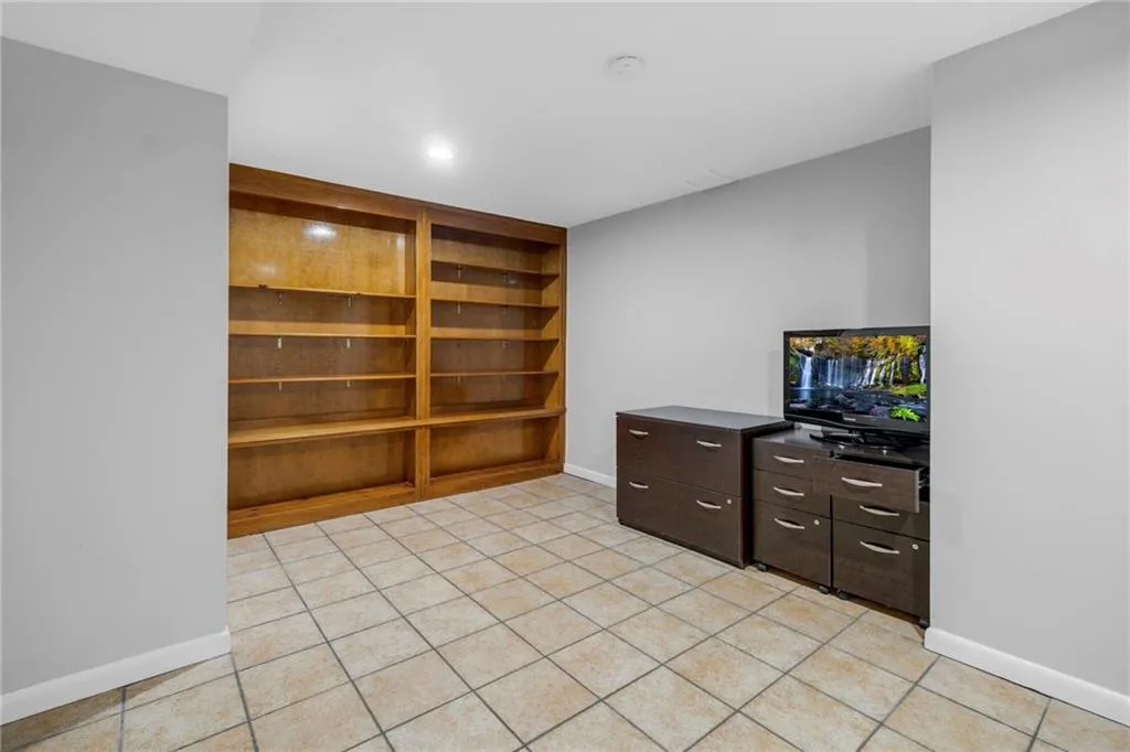 View of tiled home office