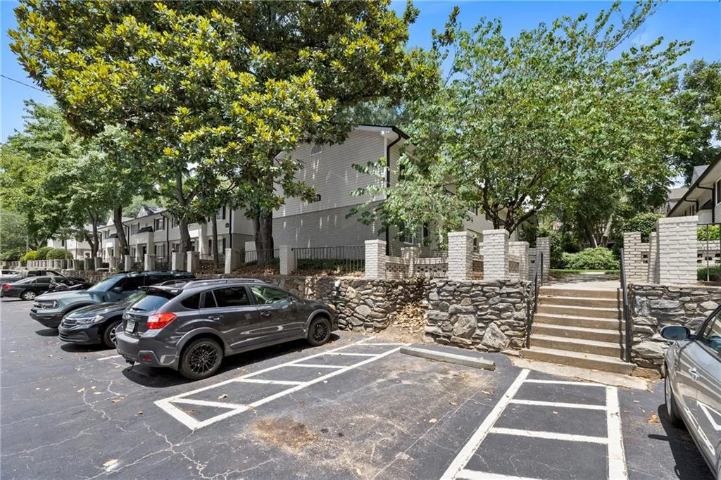 View of uncovered parking lot
