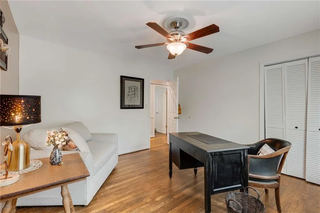 Spacious secondary bedroom currently used  as office