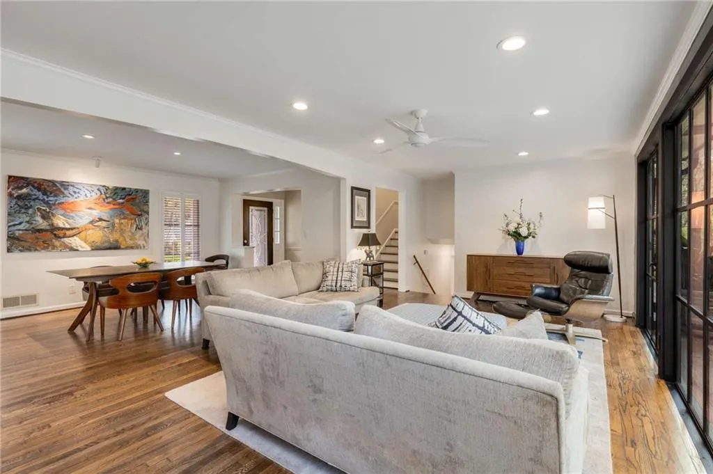 Family room with view to stairs.