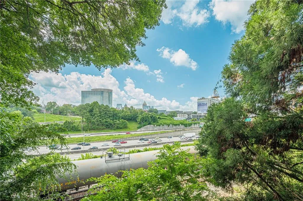 Surrounding community with a view of city