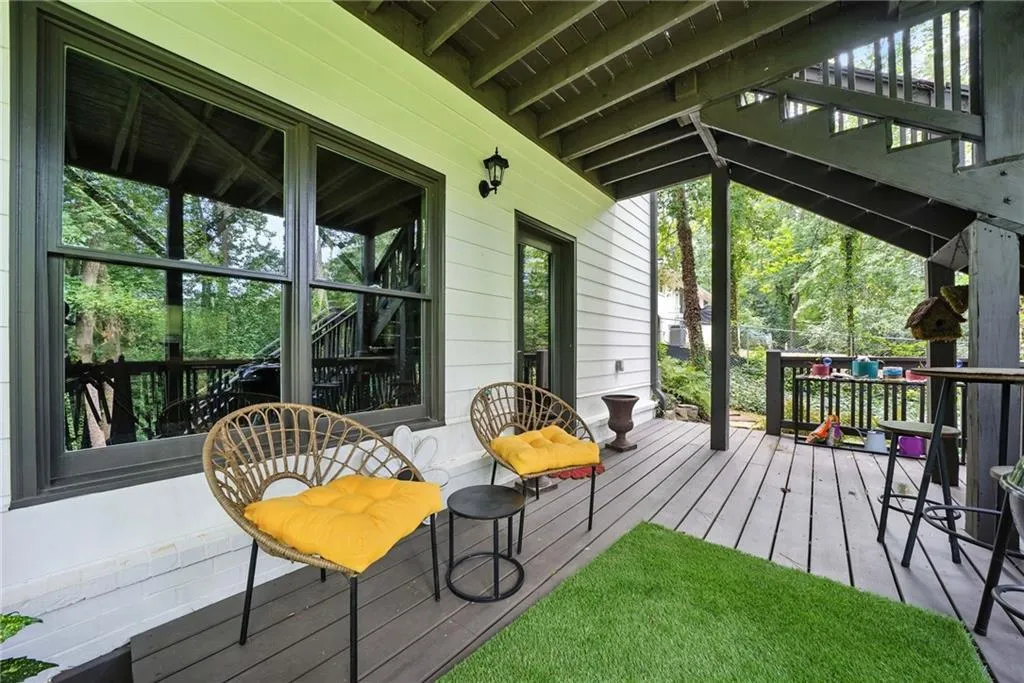 View of deck