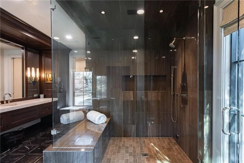 His primary bathroom