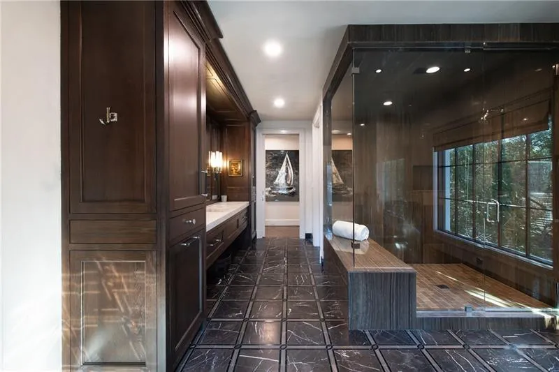His primary bathroom