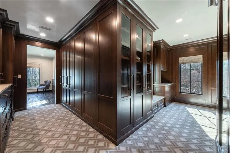 His primary closet