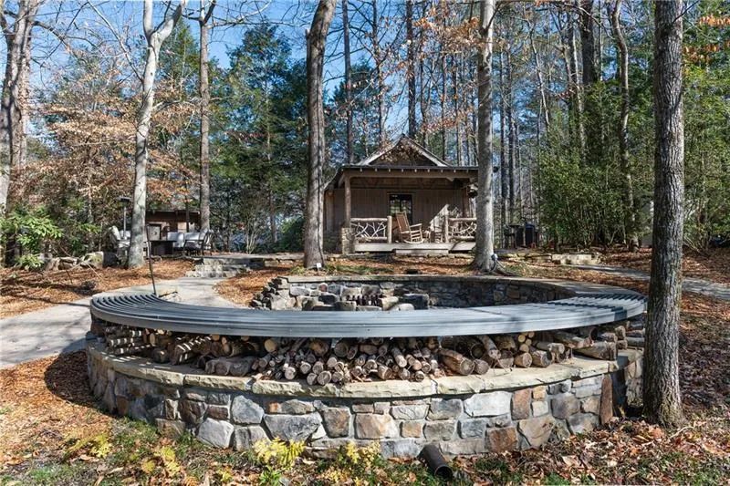Firepit near the cabin