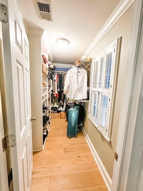 Spacious walk in Primary Closet Spacious walk in Primary Closet