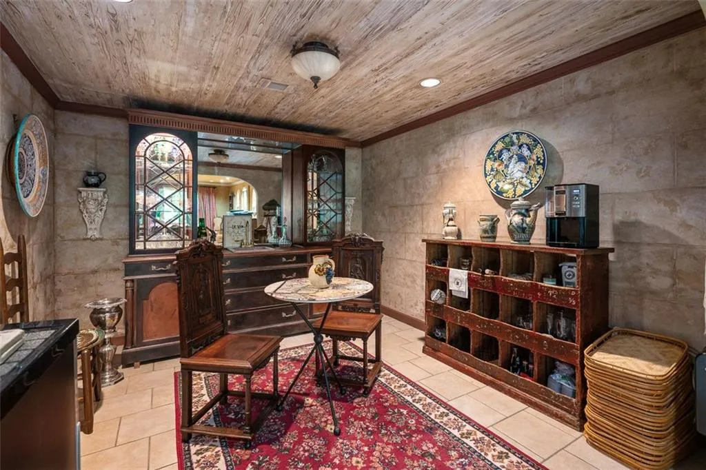 Wine nook in basement