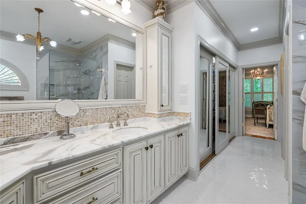 Updated master bath in 2023