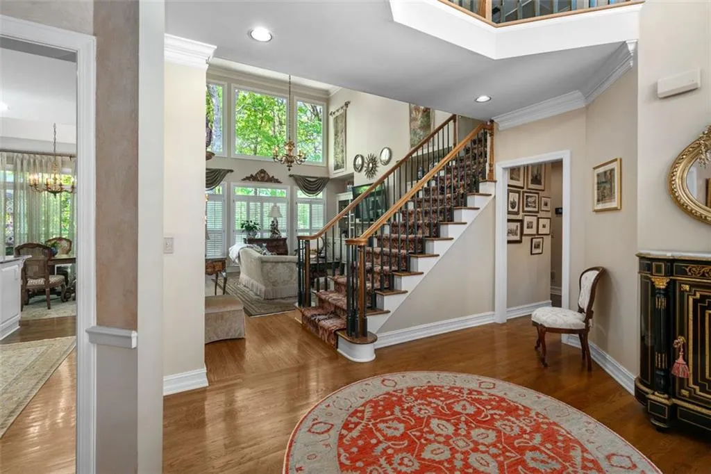 View from foyer into great room