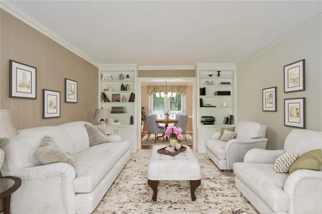 Virtually Staged Living Room