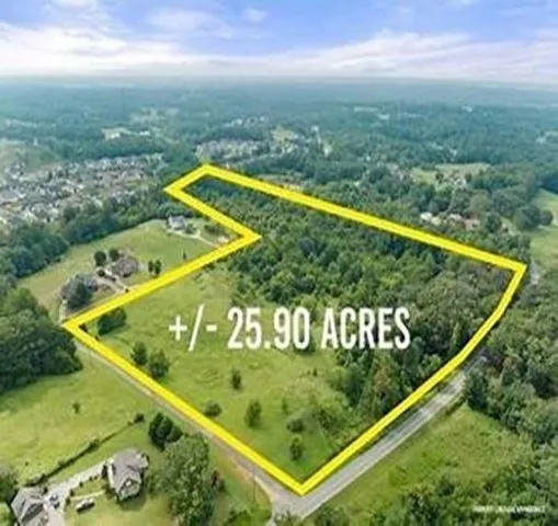 View of property location with property parcel outlined