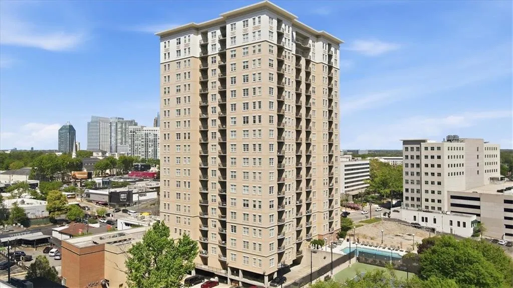 View of property with a city view