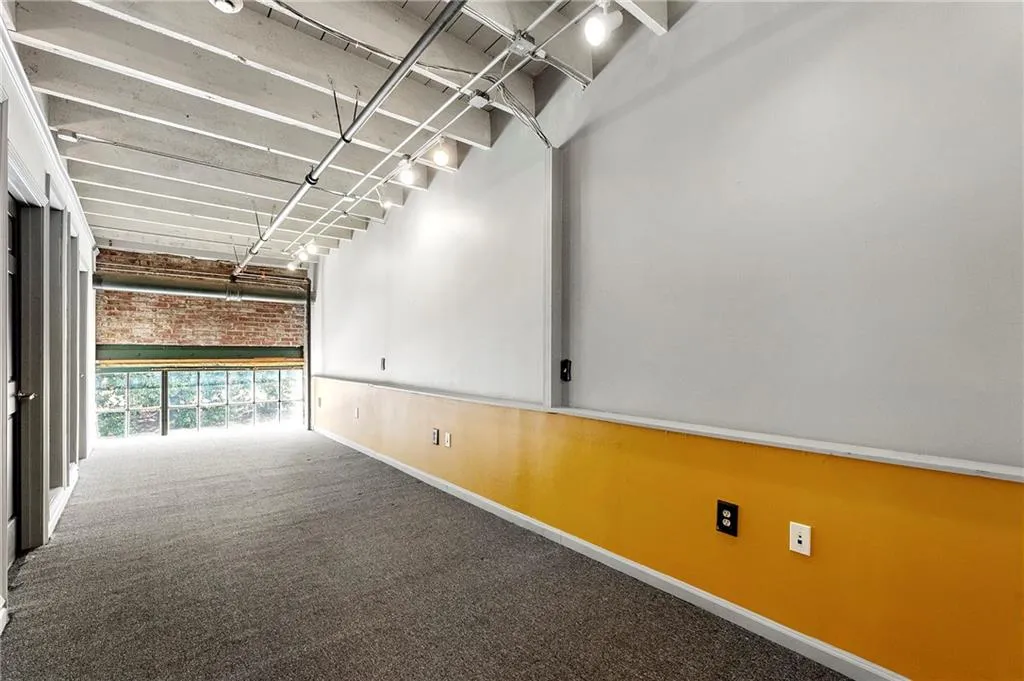 Garage with baseboards