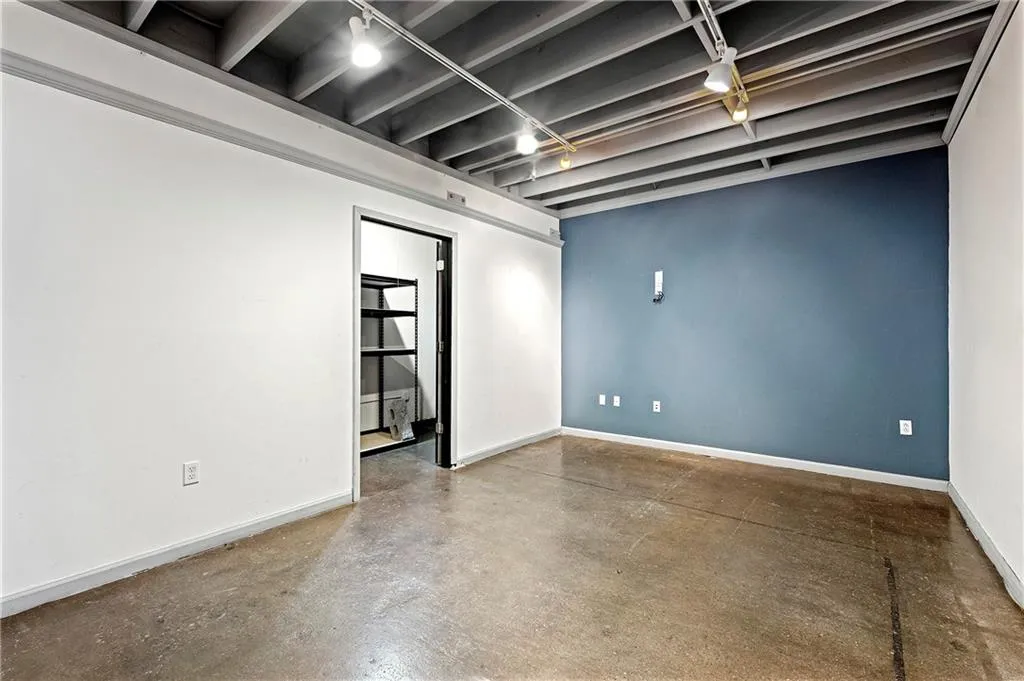Basement with baseboards
