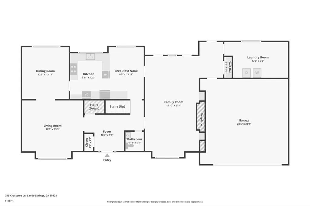 345 Crosstree Lane, Atlanta, Georgia 30328, 5 Bedrooms Bedrooms, ,3 BathroomsBathrooms,Residential,Sold,345 Crosstree Lane,7469638