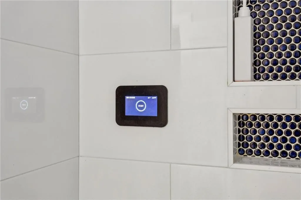 Steam shower controls for spa experience in seconds.