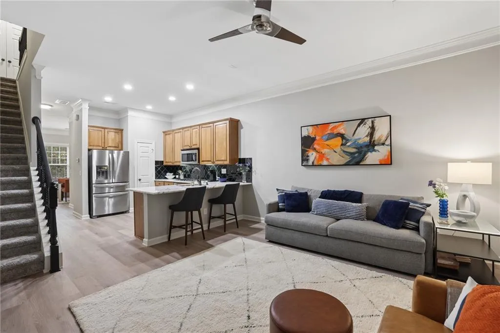 Large open living room.