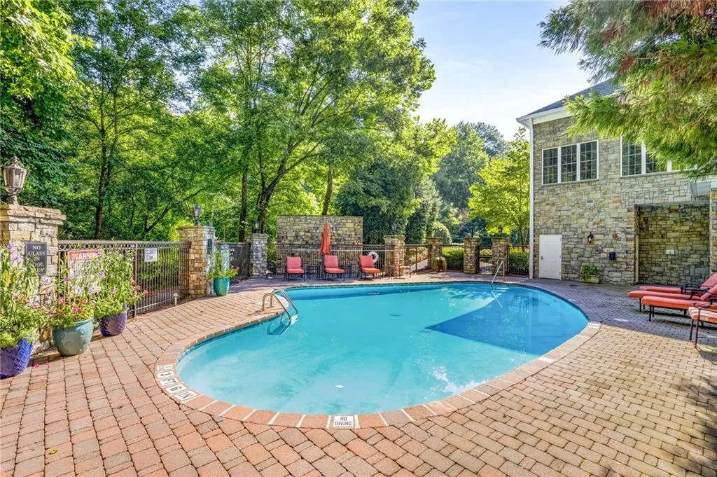 Another view of the pool.  The windows in the background are the Clubroom on the 2nd floor of the Amenities Building.