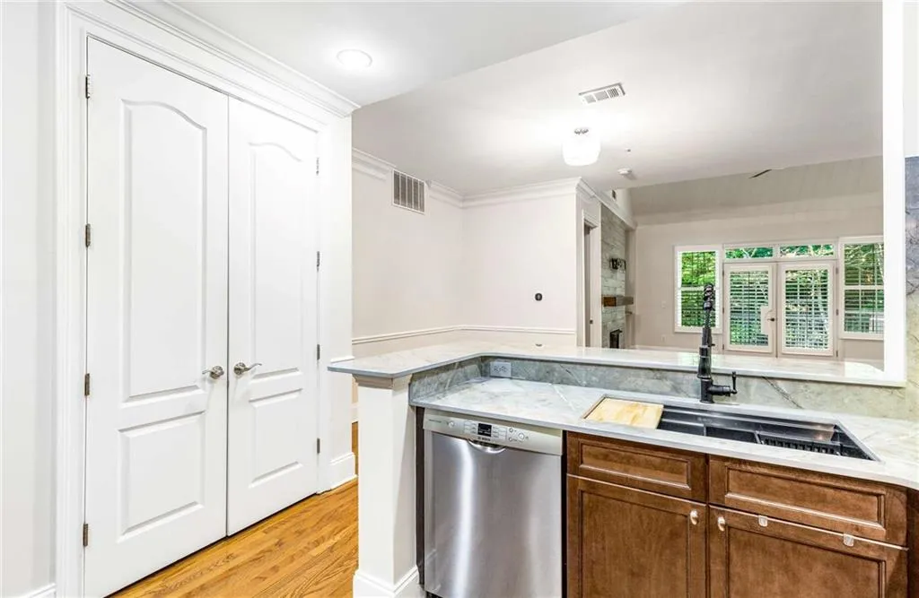 The French doors open to an huge pantry!