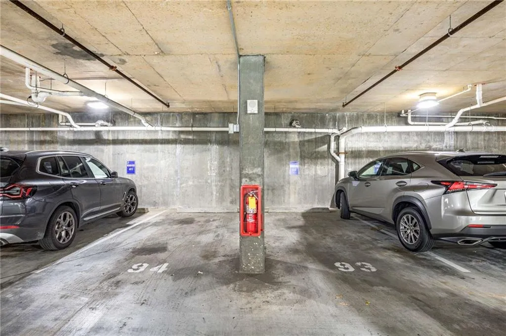 Suite 410 has 2 great parking spaces on G2 which is the second level of the garage.