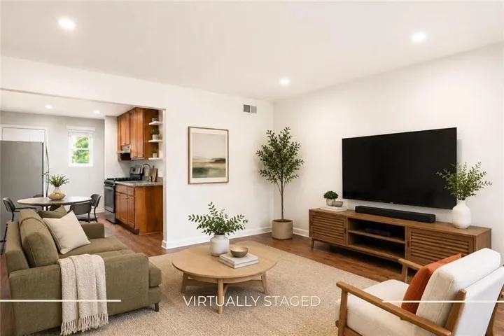 Virtually staged Living Room