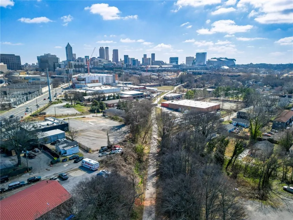 Drone / aerial view of skyline