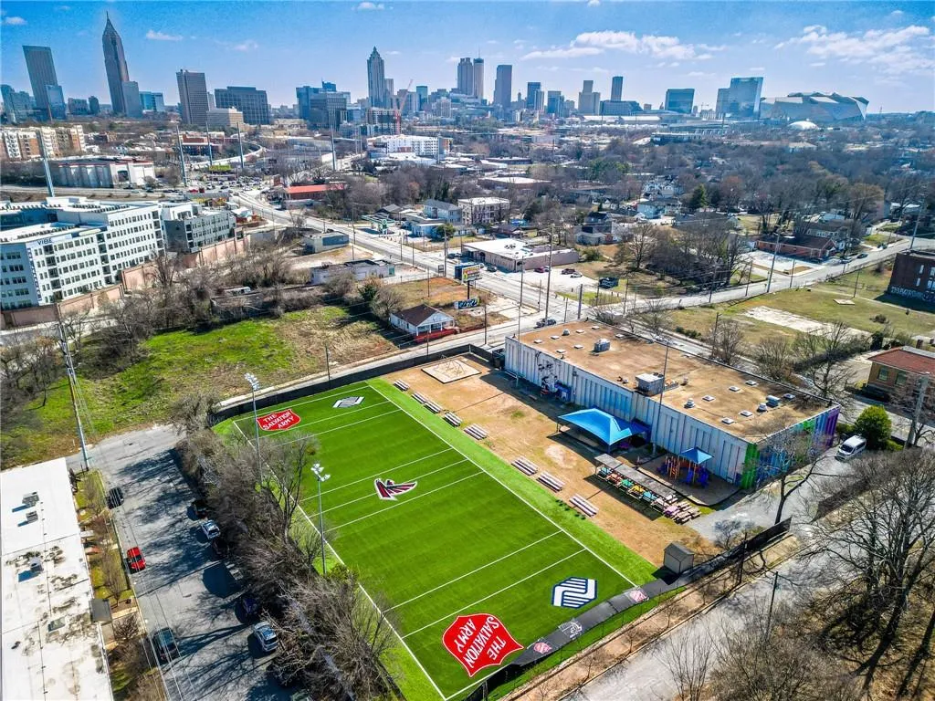 Bird's eye view of skyline