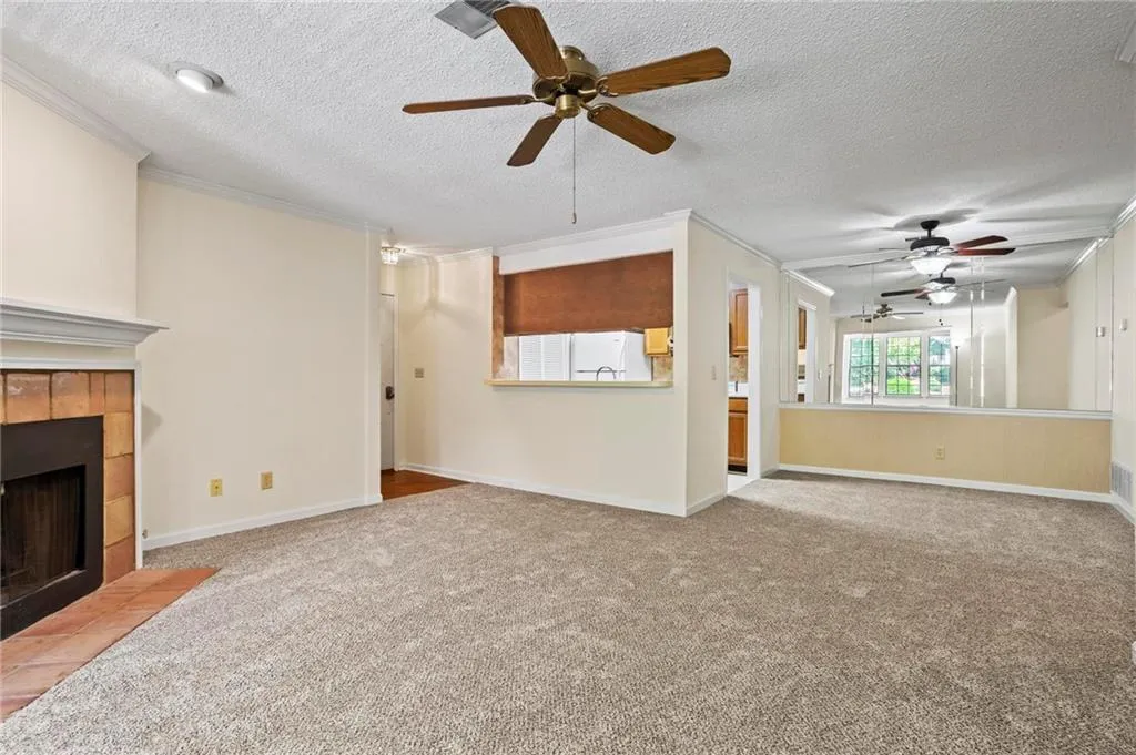 Family Room with Fireplace (view 3)