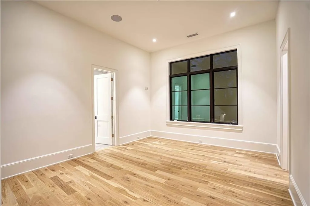 Spare room featuring light hardwood / wood-style floors